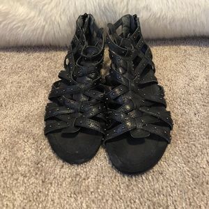 Nine West gladiator flats